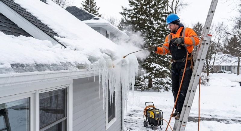 Roof Ice Dam Removal in Bellevue, WA