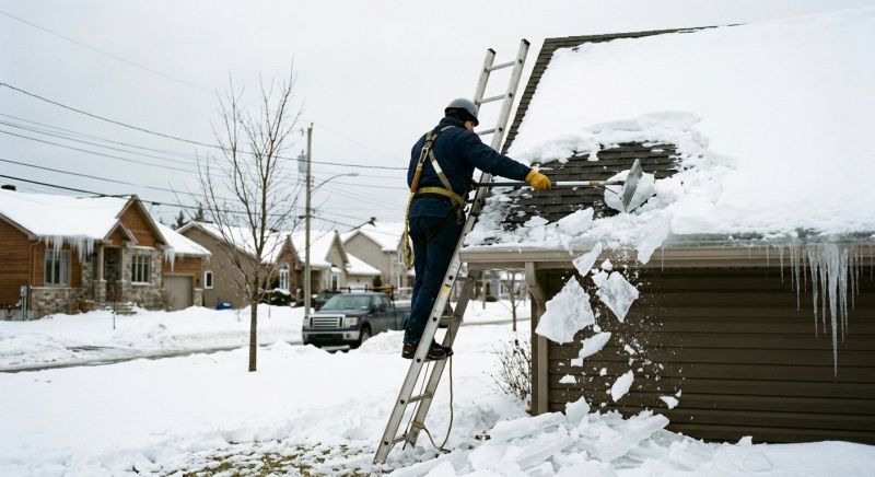 Roof Ice Dam Removal in Columbia, MO